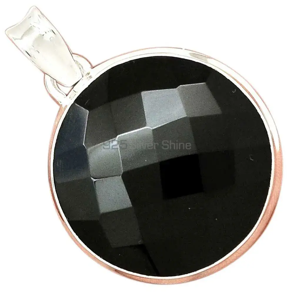 Top Quality 925 Sterling Silver Handmade Pendants In Black Onyx Gemstone Jewelry 925SP161_14