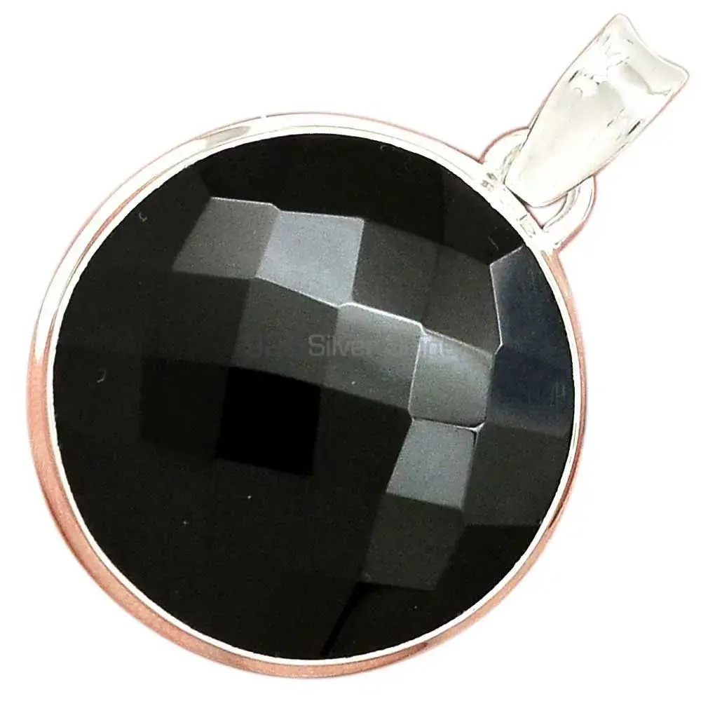 Top Quality 925 Sterling Silver Handmade Pendants In Black Onyx Gemstone Jewelry 925SP161_15