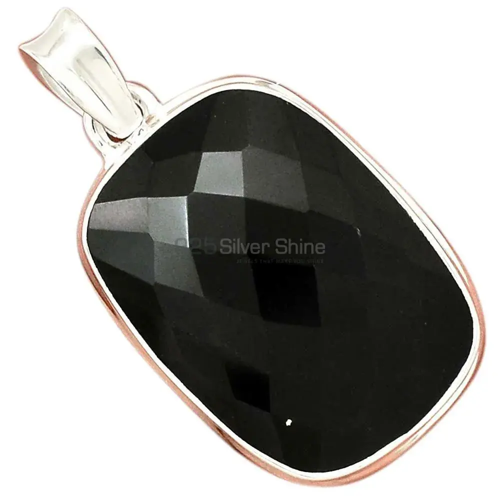 925 Sterling Silver Handmade Pendants In Black Onyx Gemstone Jewelry 925SP161_7