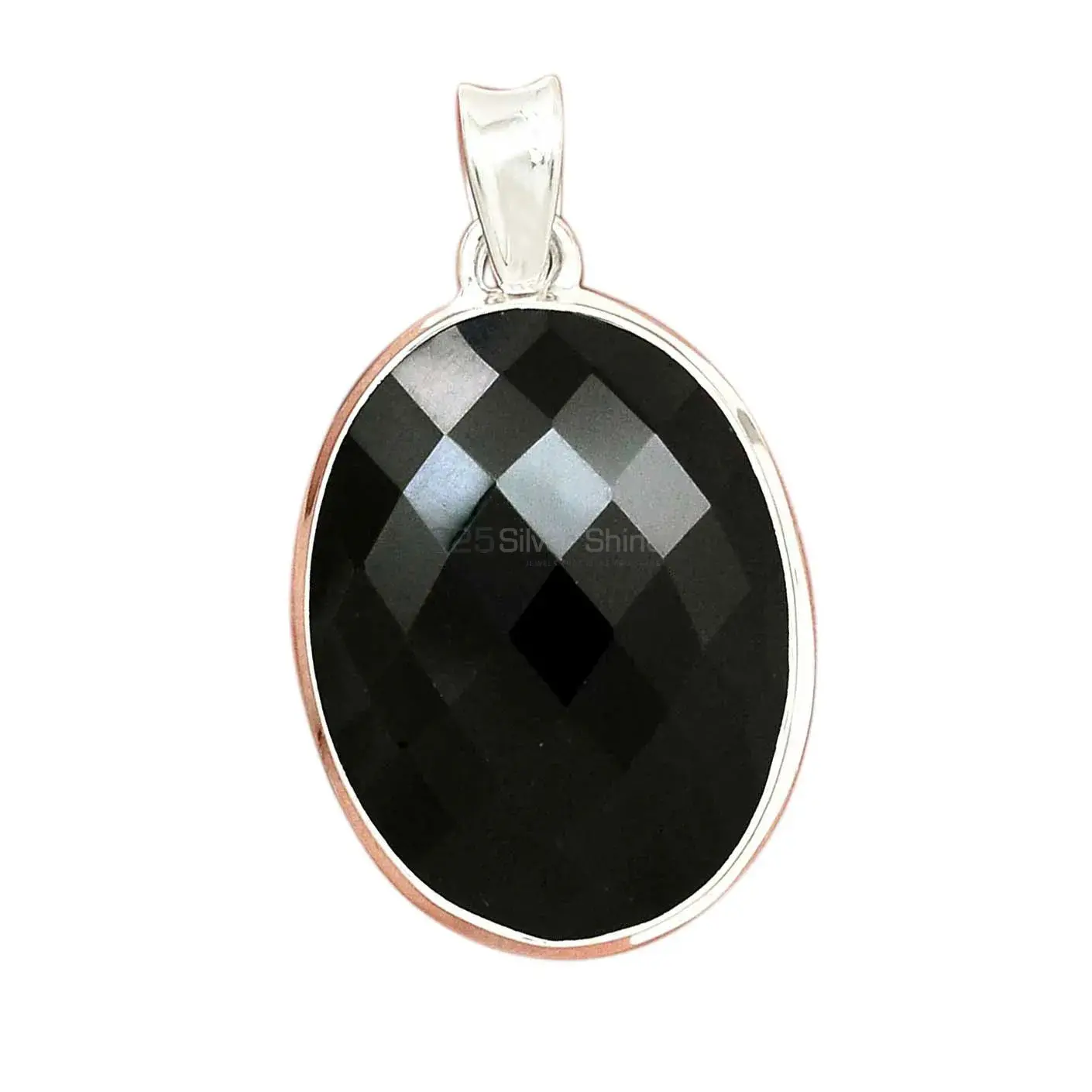 Top Quality 925 Sterling Silver Handmade Pendants In Black Onyx Gemstone Jewelry 925SP161_8