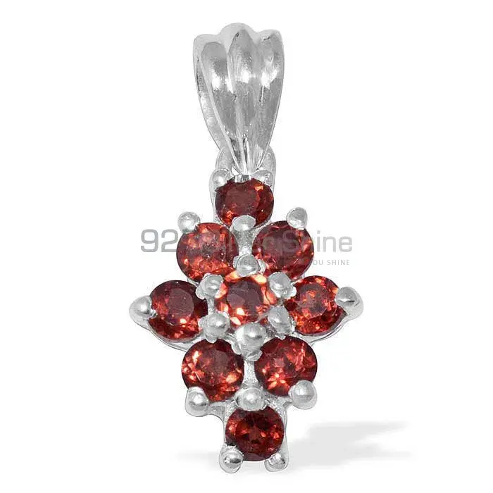 Top Quality 925 Sterling Silver Handmade Pendants In Garnet Gemstone Jewelry 925SP1486