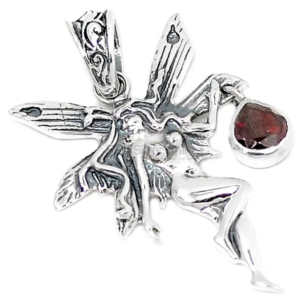 Top Quality 925 Sterling Silver Handmade Pendants In Garnet Gemstone Jewelry 925SSP345-2