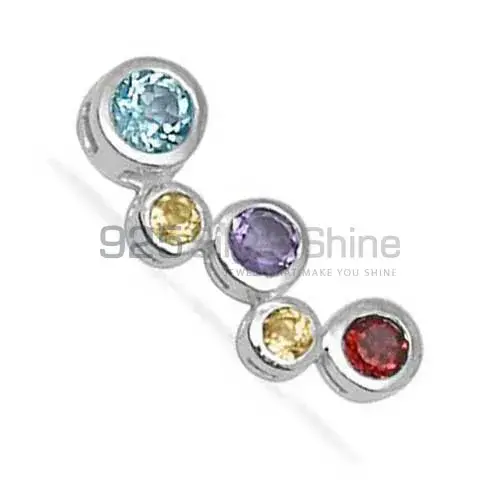 Top Quality 925 Sterling Silver Handmade Pendants In Multi Gemstone Jewelry 925SP1386