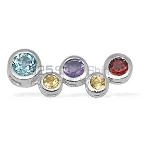 Top Quality 925 Sterling Silver Handmade Pendants In Multi Gemstone Jewelry 925SP1386_0
