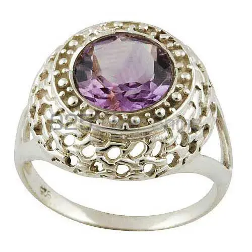 Engagement Sterling Silver Amethyst Rings 925SR3555