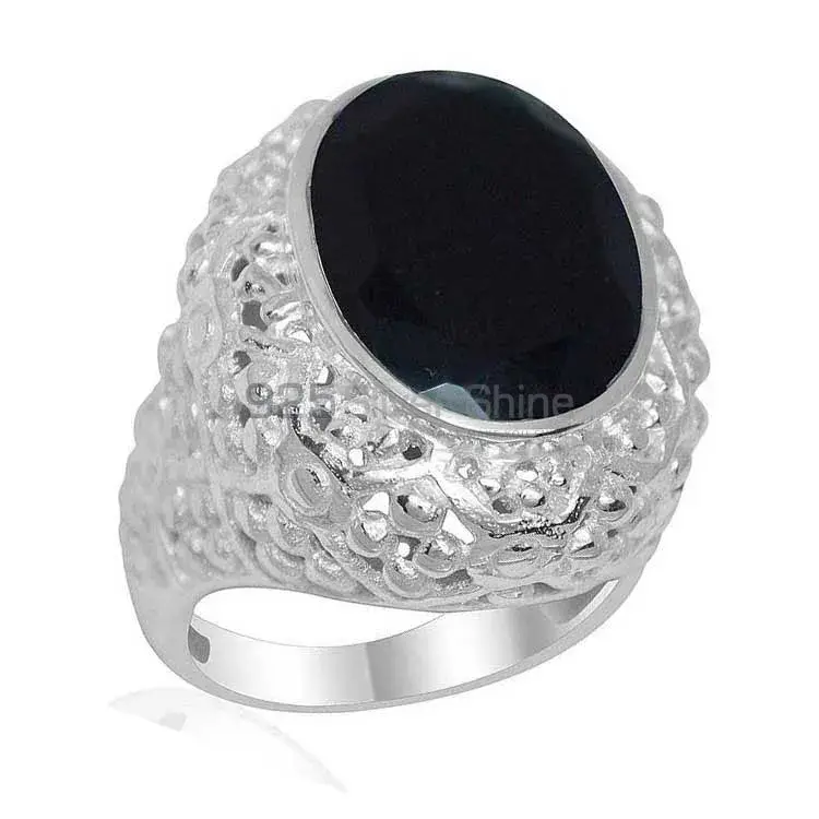 925 Sterling Silver Handmade Rings In Black Onyx Gemstone Jewelry 925SR1951_0