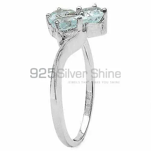 Top Quality 925 Sterling Silver Handmade Rings In Blue Topaz Gemstone Jewelry 925SR3145_0