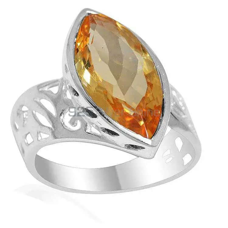Stunning Citrine Gemstone Silver Rings Jewelry 925SR2188
