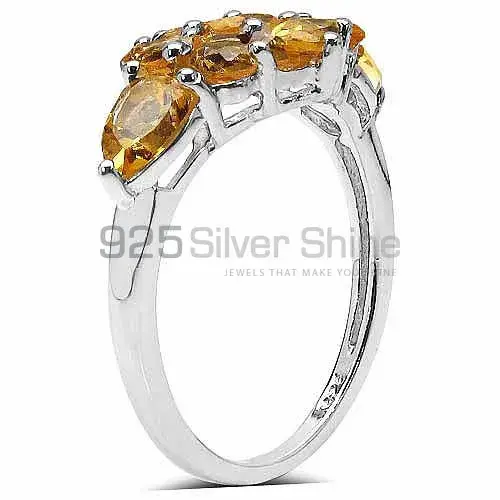 925 Sterling Silver Handmade Rings In Citrine Gemstone Jewelry 925SR3318_1
