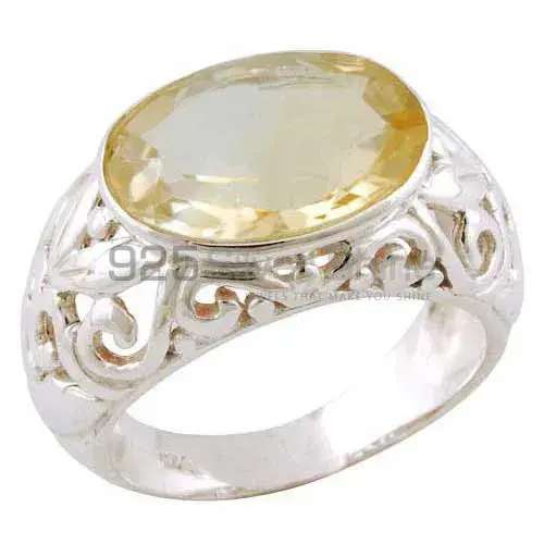 Sterling Silver Citrine Birthstone Rings 925SR3397