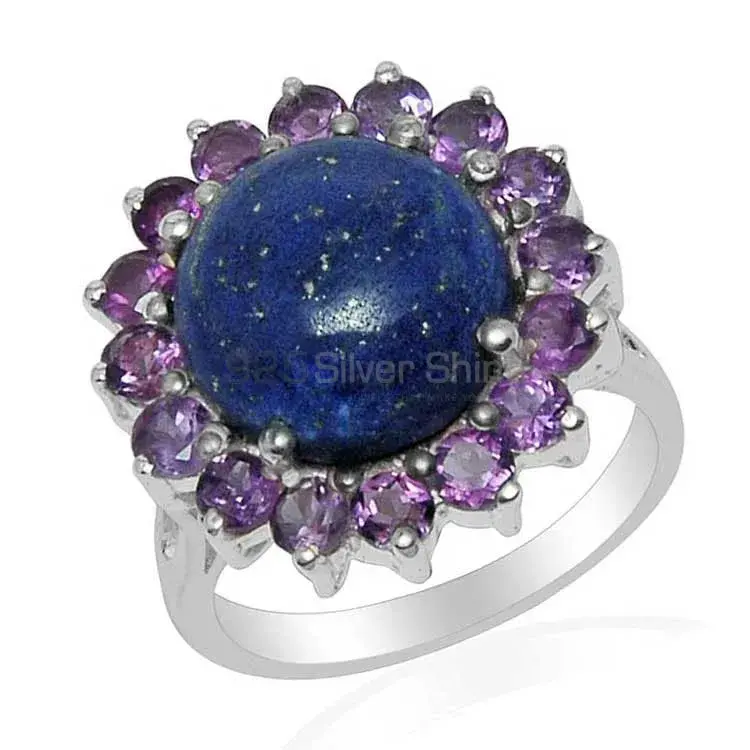 925 Sterling Silver Handmade Rings In Multi Gemstone Jewelry 925SR1489_1