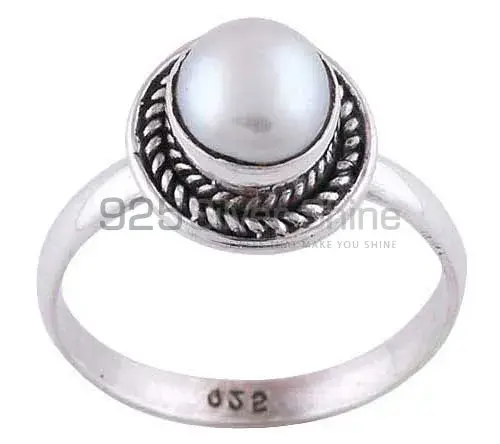 Top Quality 925 Sterling Silver Handmade Rings In Pearl Gemstone Jewelry 925SR2829