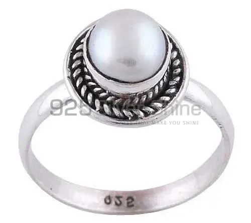 925 Sterling Silver Handmade Rings In Pearl Gemstone Jewelry 925SR2829_0