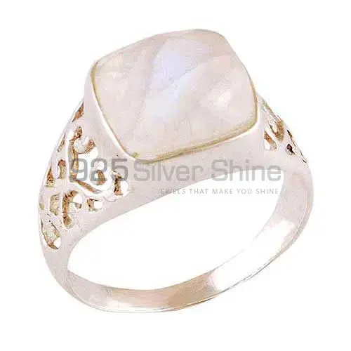 Top Quality 925 Sterling Silver Handmade Rings In Rainbow Moonstone Jewelry 925SR4064