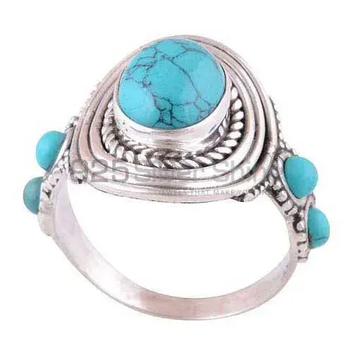Top Quality 925 Sterling Silver Handmade Rings In Turquoise Gemstone Jewelry 925SR2987
