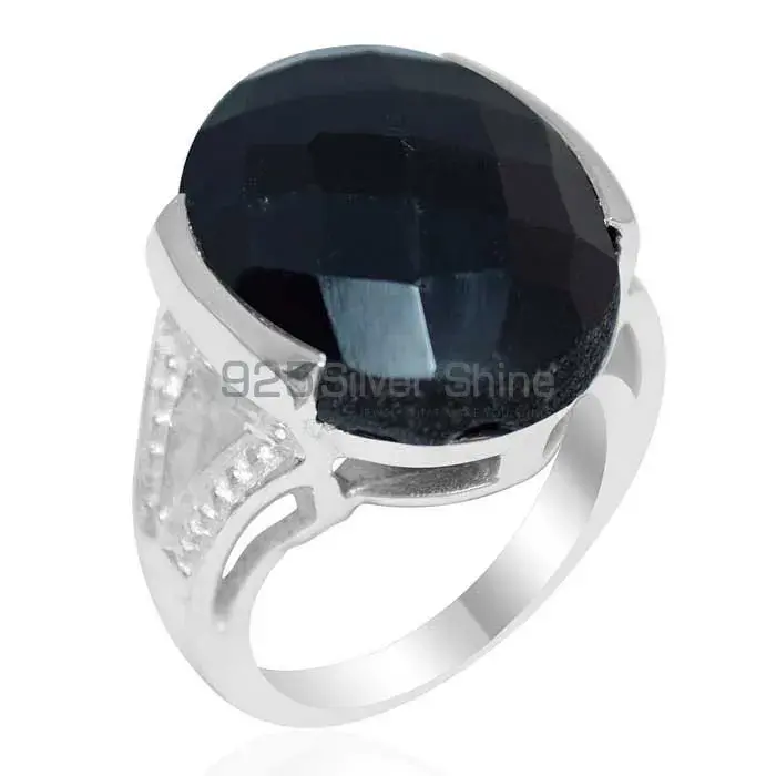 925 Sterling Silver Rings In Black Onyx Gemstone Jewelry 925SR1869_0