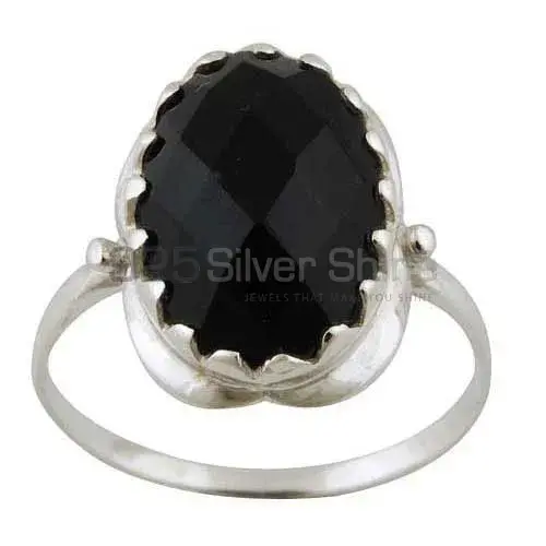 925 Sterling Silver Rings In Black Onyx Gemstone Jewelry 925SR3394_0