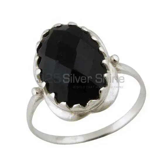 925 Sterling Silver Rings In Black Onyx Gemstone Jewelry 925SR3394_0