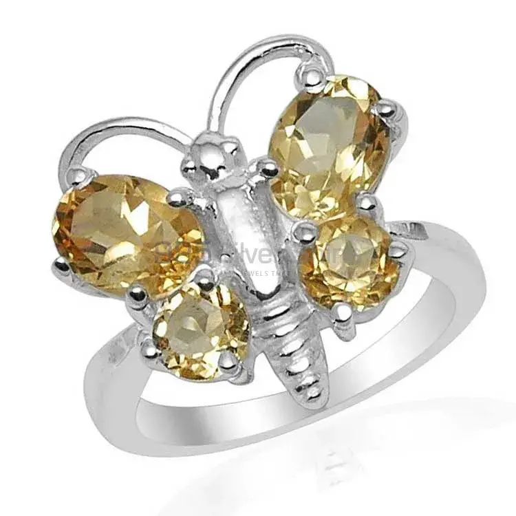 Top Quality 925 Sterling Silver Rings In Citrine Gemstone Jewelry 925SR1565_0