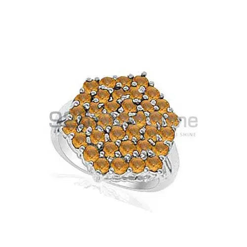925 Sterling Silver Rings In Citrine Gemstone Jewelry 925SR2027_0