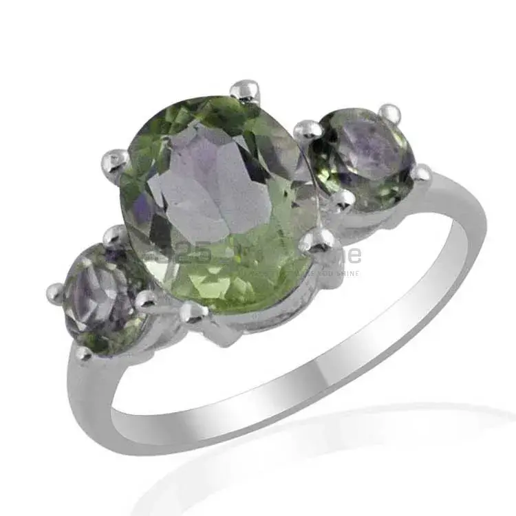 Top Quality 925 Sterling Silver Rings In Peridot Gemstone Jewelry 925SR1407_0