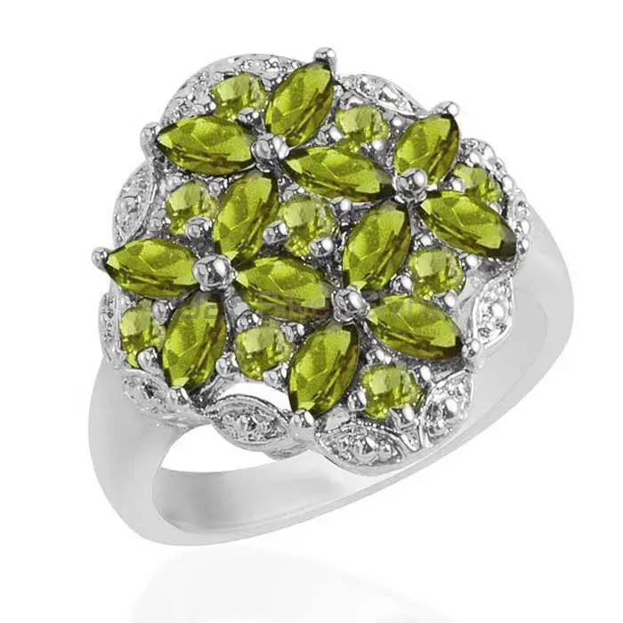 925 Sterling Silver Rings In Peridot Gemstone Jewelry 925SR1723_0