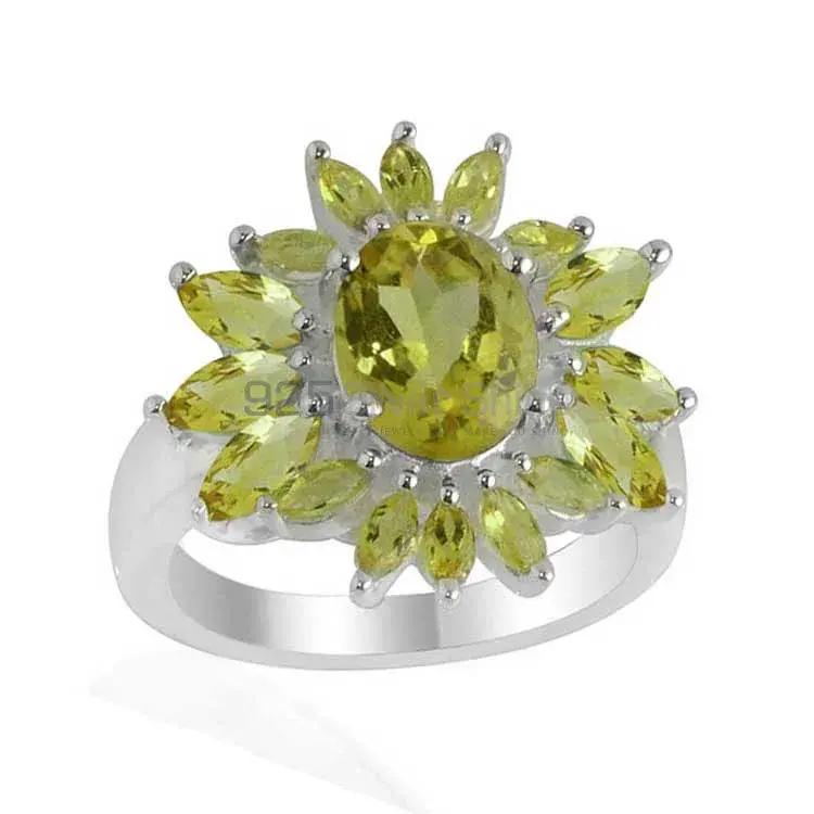 Top Quality 925 Sterling Silver Rings In Peridot Gemstone Jewelry 925SR2106_0