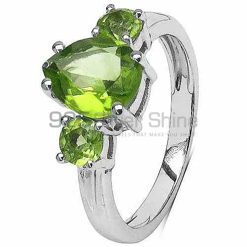 Top Quality 925 Sterling Silver Rings In Peridot Gemstone Jewelry 925SR3063_1