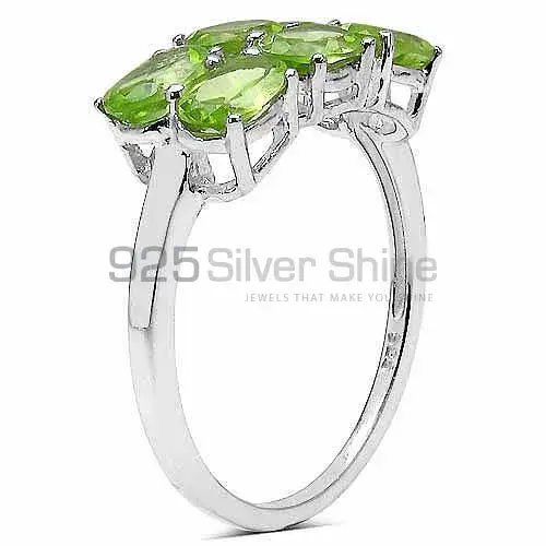 Top Quality 925 Sterling Silver Rings In Peridot Gemstone Jewelry 925SR3315_0