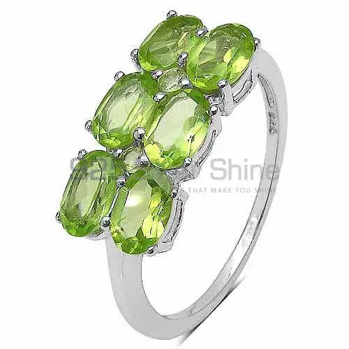 Top Quality 925 Sterling Silver Rings In Peridot Gemstone Jewelry 925SR3315_1