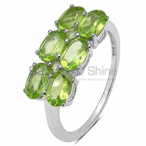 925 Sterling Silver Rings In Peridot Gemstone Jewelry 925SR3315_2
