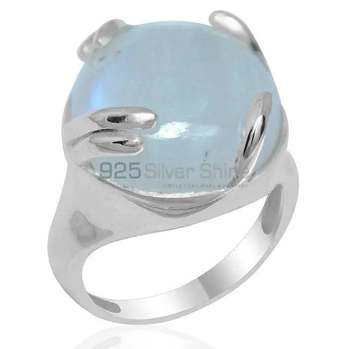 Top Quality 925 Sterling Silver Rings In Rainbow Moonstone Jewelry 925SR1948