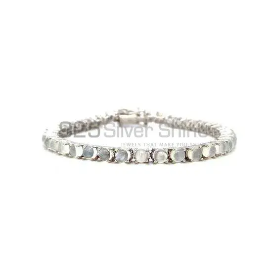 925 Sterling Silver Tennis Bracelets In Rainbow Moonstone Jewelry 925SB220