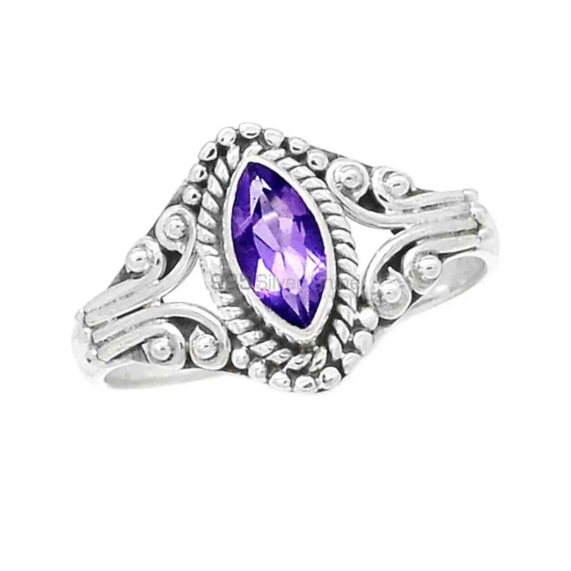Stunning Amethyst Sterling Silver Rings 925SR2341_1