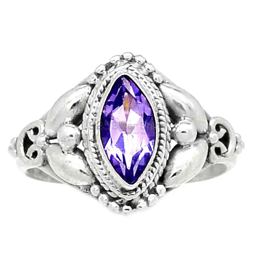 Amethyst Sterling Silver Boho Rings 925SR2342