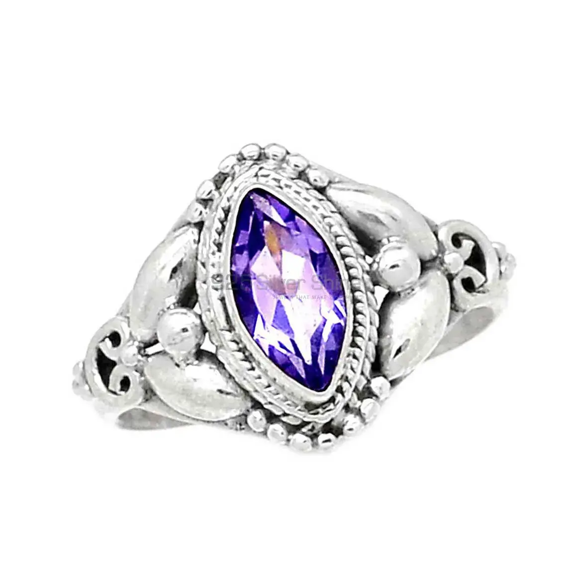 Amethyst Sterling Silver Boho Rings 925SR2342_1