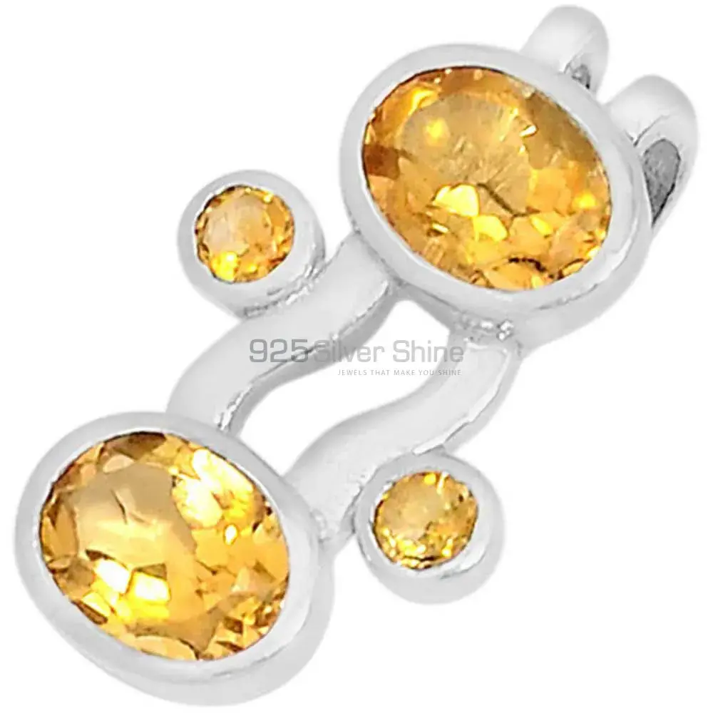 Top Quality Citrine Gemstone Handmade Pendants In 925 Sterling Silver Jewelry 925SSP321-3_0