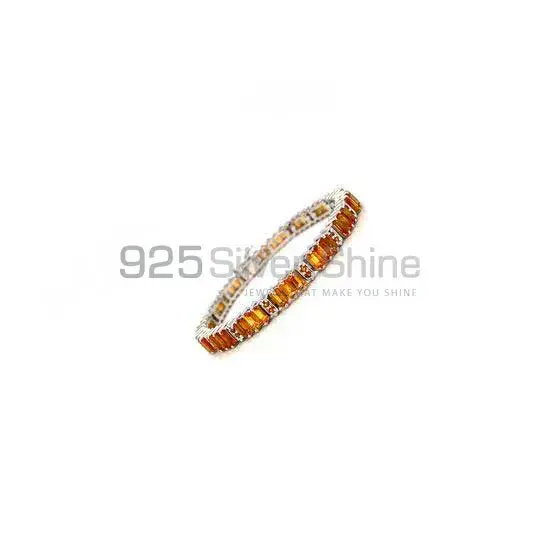 Top Quality Citrine Gemstone Tennis Bracelets Wholesaler In Fine Sterling Silver Jewelry 925SB232_0