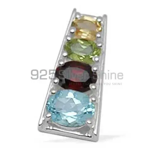 Top Quality Fine Sterling Silver Pendants Wholesaler In Multi Gemstone Jewelry 925SP1423