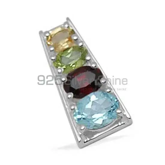 Fine Sterling Silver Pendants In Multi Gemstone Jewelry 925SP1423_0