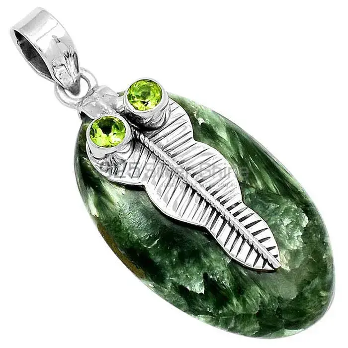 Fine Sterling Silver Pendants In Multi Gemstone Jewelry 925SP150_0