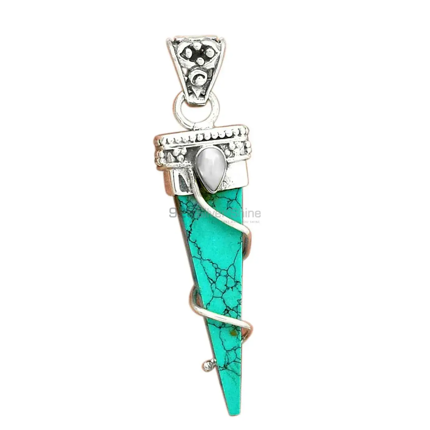 Fine Sterling Silver Pendants In Multi Gemstone Jewelry 925SP35-1_2