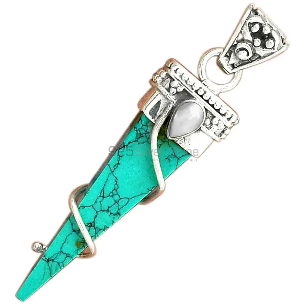 Top Quality Fine Sterling Silver Pendants Wholesaler In Multi Gemstone Jewelry 925SP35-1_2