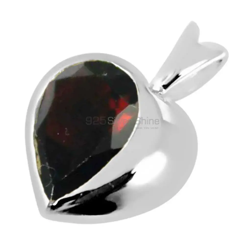 Top Quality Garnet Gemstone Handmade Pendants In 925 Sterling Silver Jewelry 925SP260-2_0