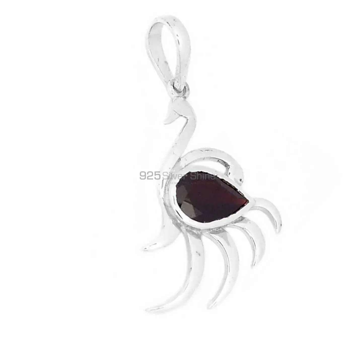 Garnet Gemstone Handmade Pendants In 925 Sterling Silver Jewelry 925SP276-3_0