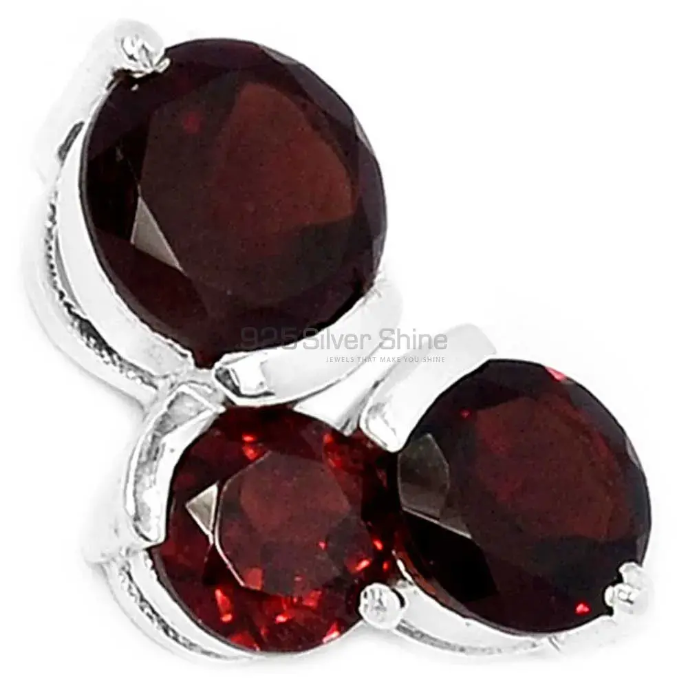 Garnet Gemstone Handmade Pendants In 925 Sterling Silver Jewelry 925SP298-3