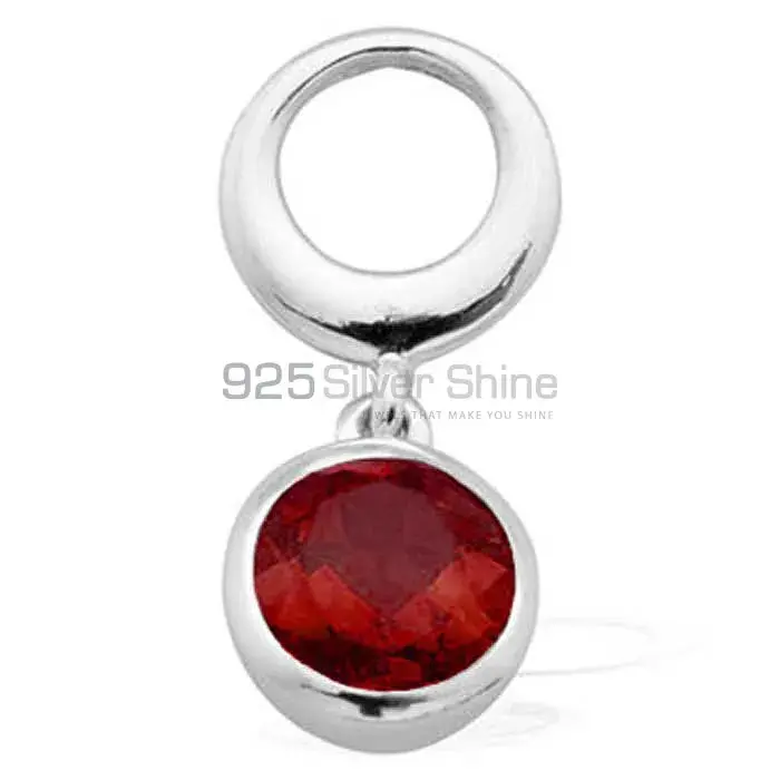 Top Quality Garnet Gemstone Pendants Exporters In 925 Solid Silver Jewelry 925SP1604