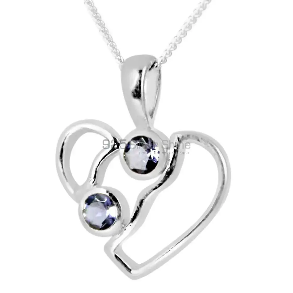 Iolite Gemstone Pendants In 925 Solid Silver Jewelry 925SP266-4_0