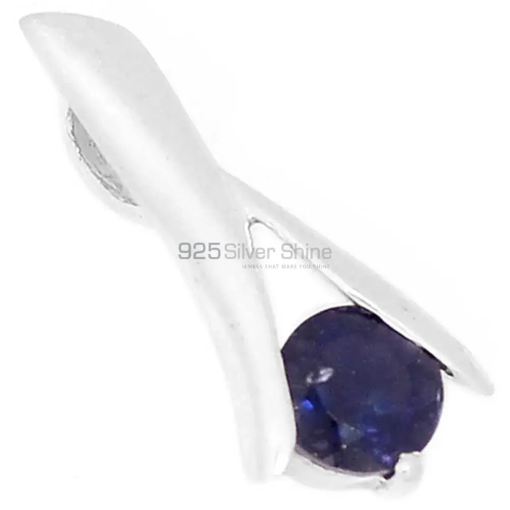 Iolite Gemstone Pendants In 925 Solid Silver Jewelry 925SP284-2