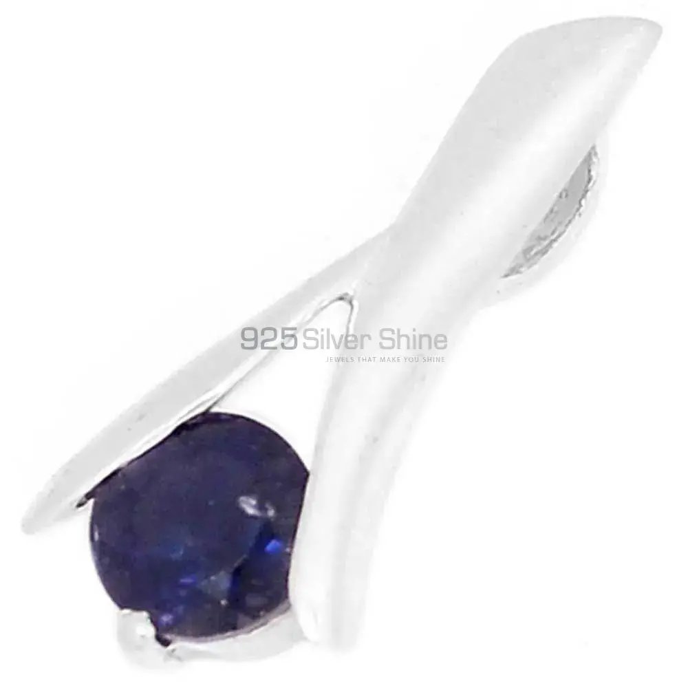 Top Quality Iolite Gemstone Pendants Exporters In 925 Solid Silver Jewelry 925SP284-2_0